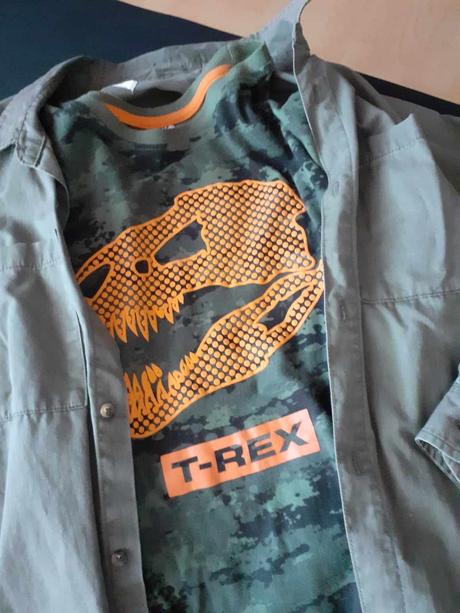 Frajerská košeľa s tričkom 158/164 cena spolu, 158–170