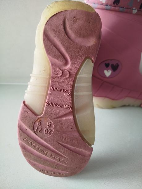 Dievčenské zateplené gumáky, 26