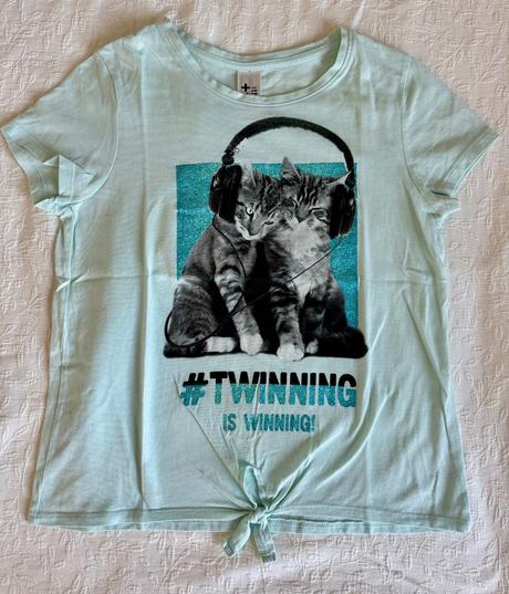 Bavlnene tricko s uzlom 146/152, c&a,146