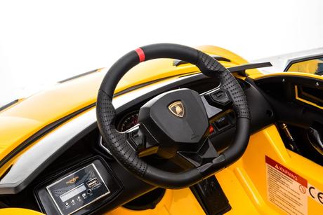 Elektrické autíčko lamborghini aventador žlté,