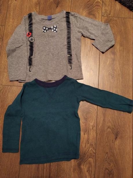 Tričko dlhý rukáv 2ks, h&m,104