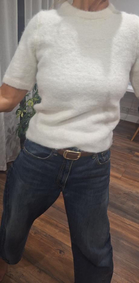 Chlpaty sveter s kratkym rukavom h&m, h&m,s