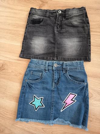 Džínsové sukničky 6-8 rokov, denim,128