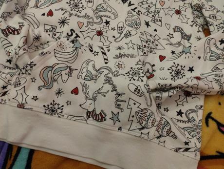 Vianočná mikina, h&m,134