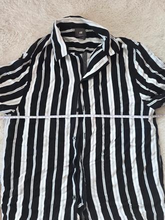 Pásikava košeľa pánska s, h&m,s