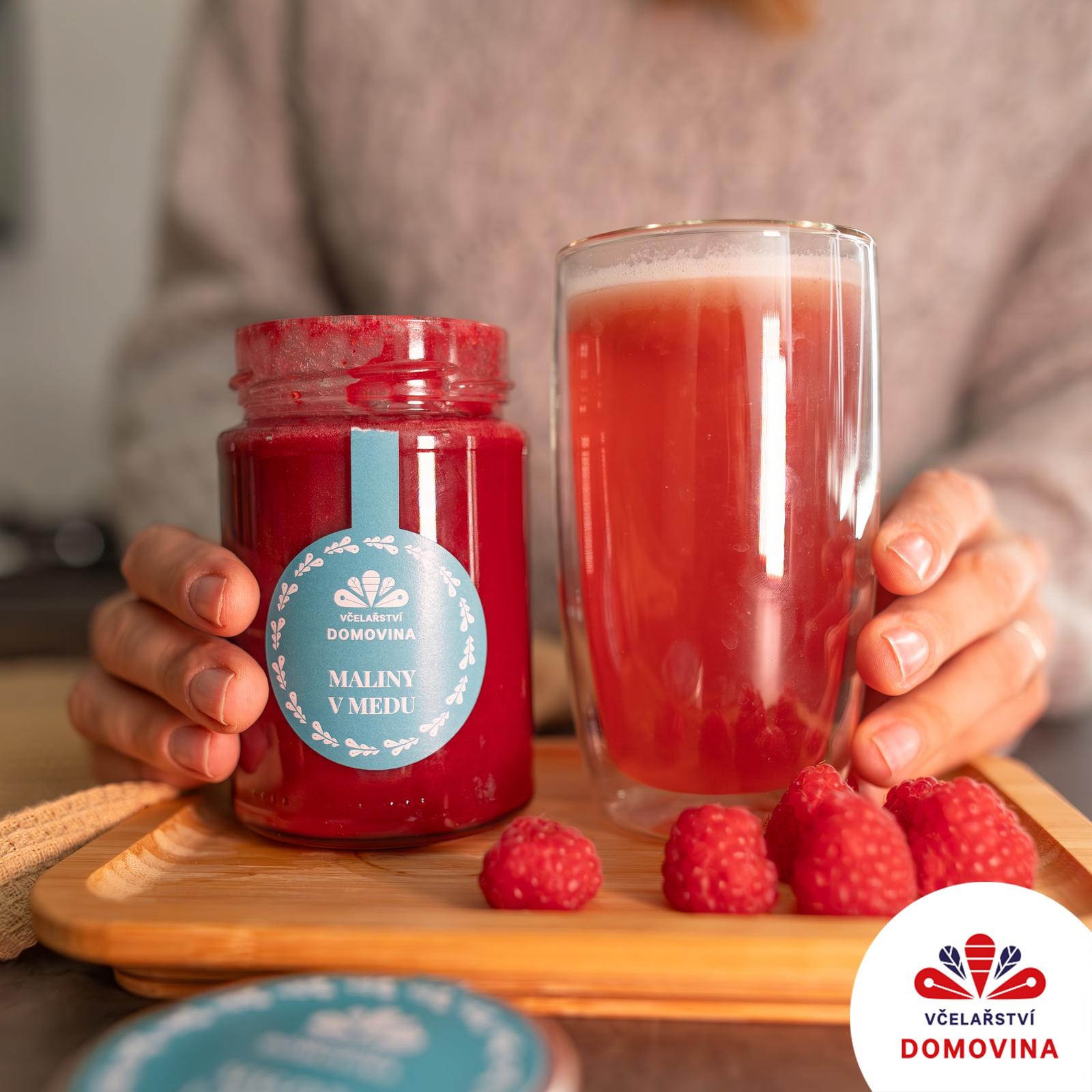 Maliny v mede od Včelařství Domovina