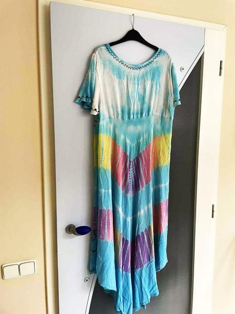 Ľahké letné batikované maxi šaty xl/xxl, xxl