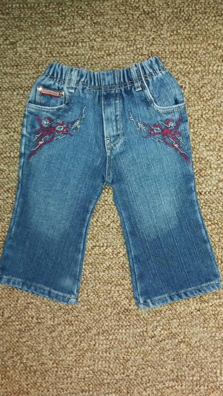 Oteplené rifle na gumičku, 80