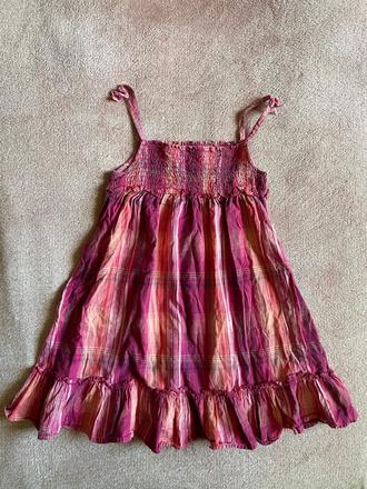 Kárované letné šaty, next,134