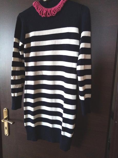 Dámske šaty pruhované, 40