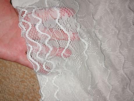 Čipkový priehľadný croptop, m