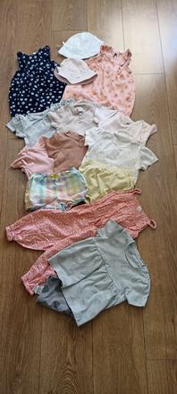 Balík h&m leto 86 + šaty grátis, 86–98