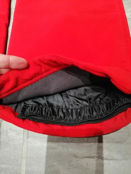 Softshell zimné červ.nohav.v36,10tis dýchat,elast., 36