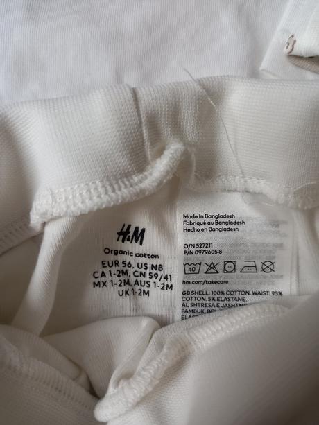 Bavlnená súprava, h&m,56