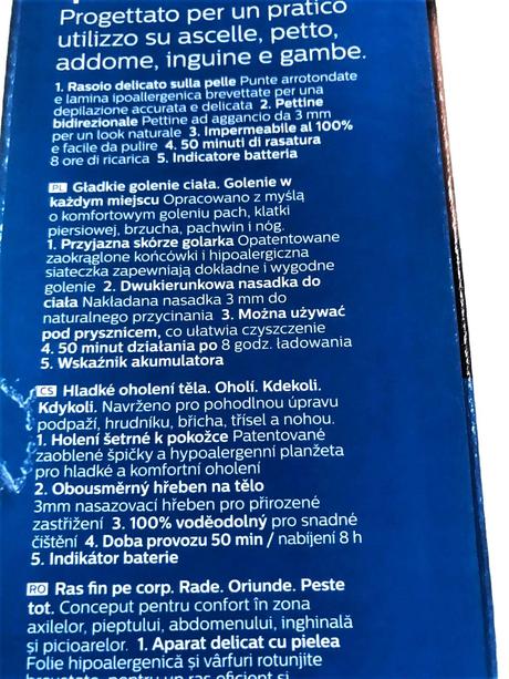 Bezdrôtový body shave philips,