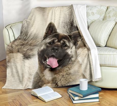 Veľká deka s akitou,