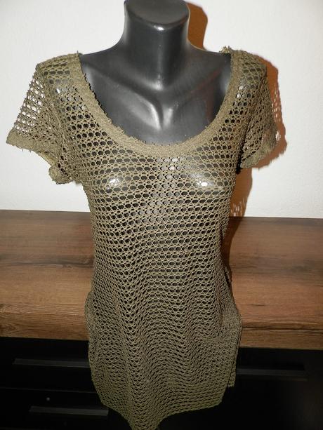 Priehľadný predĺžený zvršok/tunika, 40