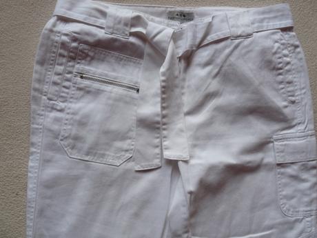 7/8 biele nohavice, 40
