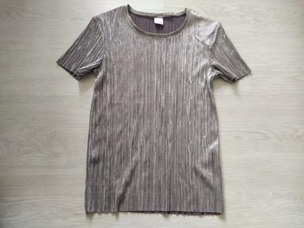 Strieborné slávnostné dlhšie tričko.146-152, lindex,146