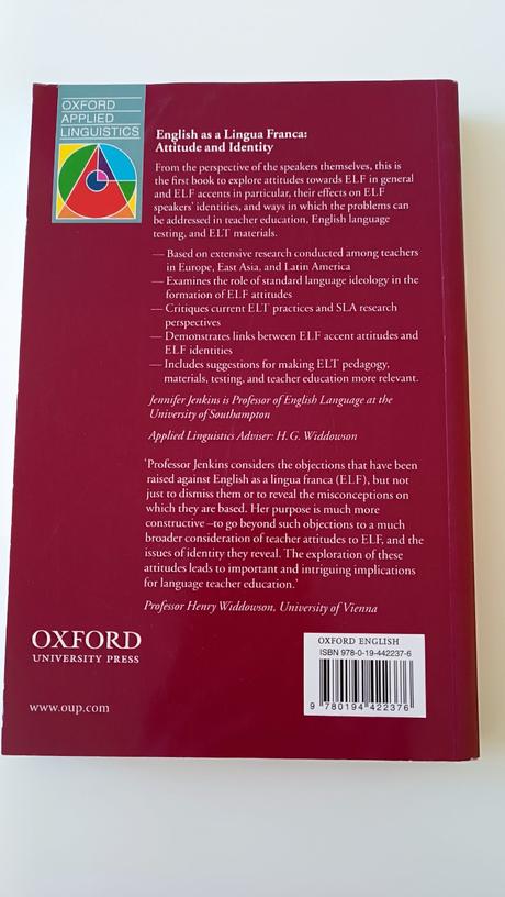 J.jenkins, english as a lingua franca, 