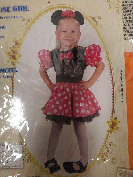 2 dielny kost. minnie mouse toddlers, 2-4r, 92-104, 