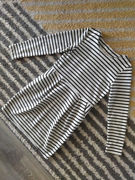 Čiernobiele šaty 122/128, h&m,122