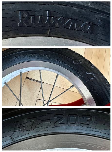 Starší červený bike 12, 12