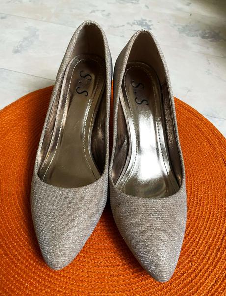 Luxusné lurexové lodičky, 38