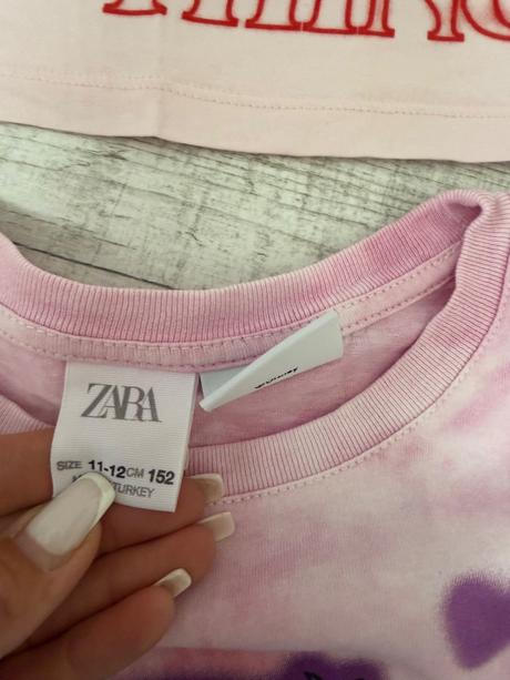 Ruzove tričko stitch, zara,152
