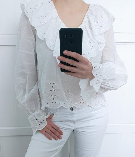 Biela blúzka h&m veľ. 34, h&m,xs