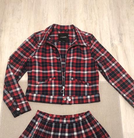Nenosená bundička tartan, s