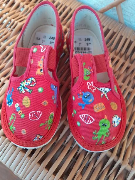 Papučky červené deichmann, deichmann,23