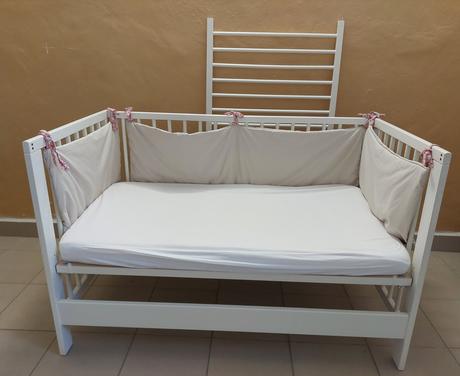 Postieľka ikea + príslušenstvo, šírka (cm): 60,dĺžka (cm): 120