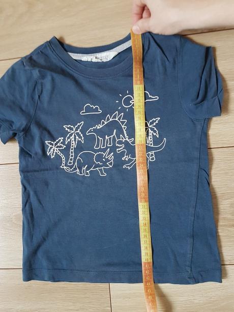 H&m tričko dinosaury + 1, h&m,110