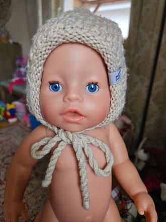 Zimná pletená čiapka cez ušká 68 little angel, little angel®,68