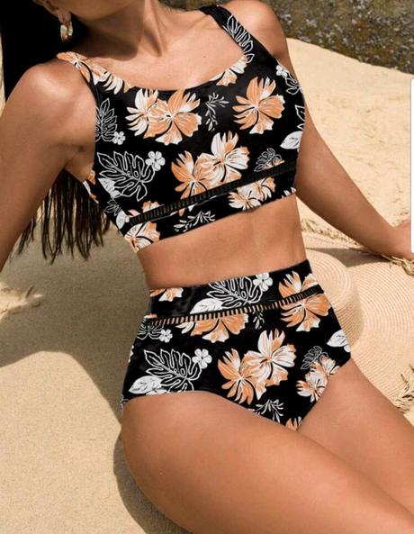 Plavky kvetina, l / m / s / xl