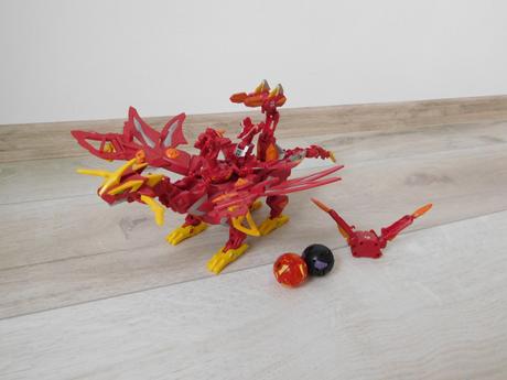 Bakugan drak červený-30 cm,, 