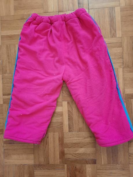 Dievčenské zateplené nohavice, 104