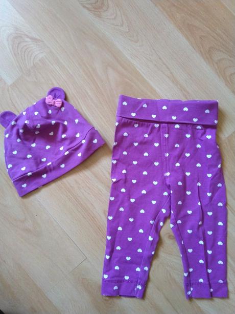 Legíny s čiapkou, h&m,68