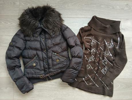 Hneda bunda s kozusinkou, tally weijl,m