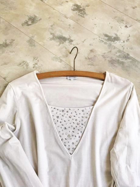 Luxusný top/ tričko s kamienkami, favab,xl