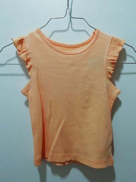 Letné bavlnené vrúbkované tričko, primark,86