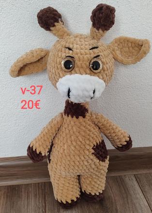 Hackovana zirafka 37cm,