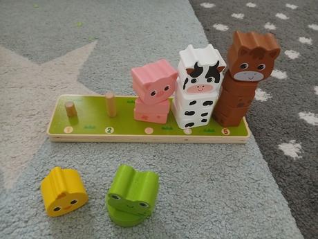 Montessori drevena skladacka - pocitadlo, 