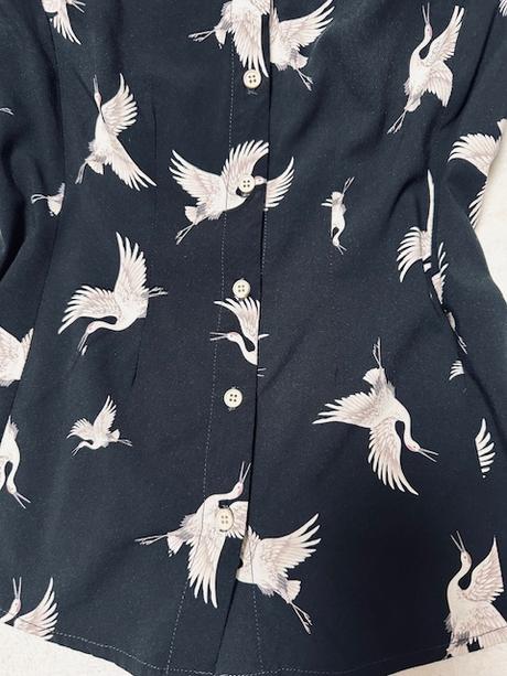 Čierna blúzka so vzorom zn. magenta, m