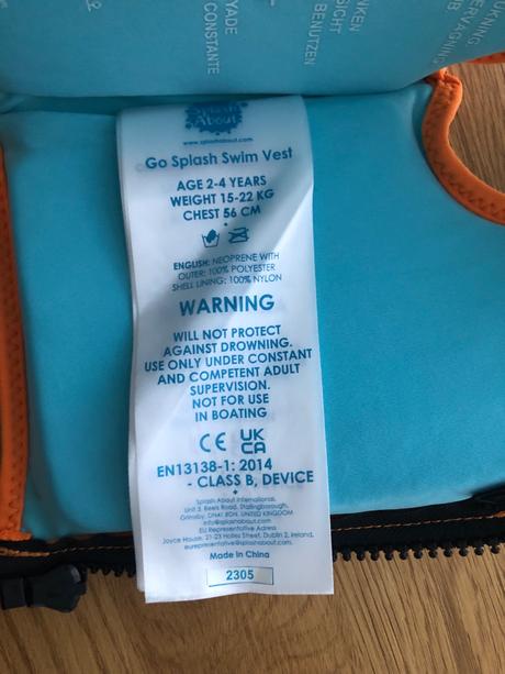 Vesta na plávanie, 