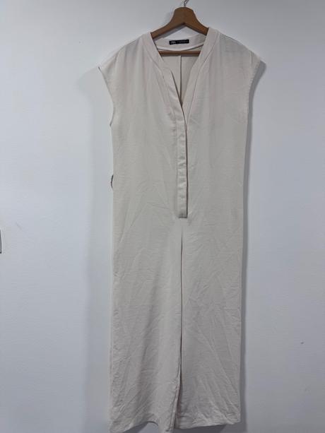 Zara krémových elegantný overal veľ xs, zara,xs