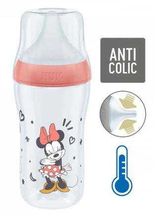 Nuk perfect match minnie mouse fľaša 260 ml, 3m+, nuk