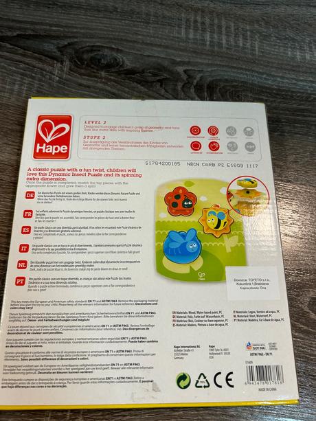 Hape puzzle pohyblivy hmyz,