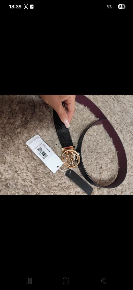 Obojstranný opasok guess 95 cm, guess